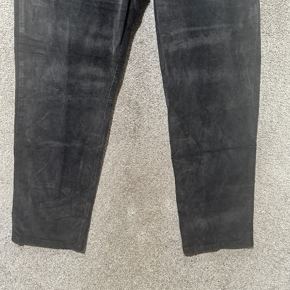 Cabelas Corduroy Pants Women 12 Black Straight Leg 5 Pocket Casual Academia - Picture 11 of 16